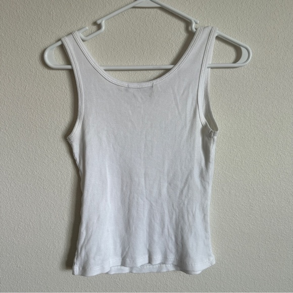 Nally and Millie white and chrome rhinestone design tank top - Picture 5 of 5